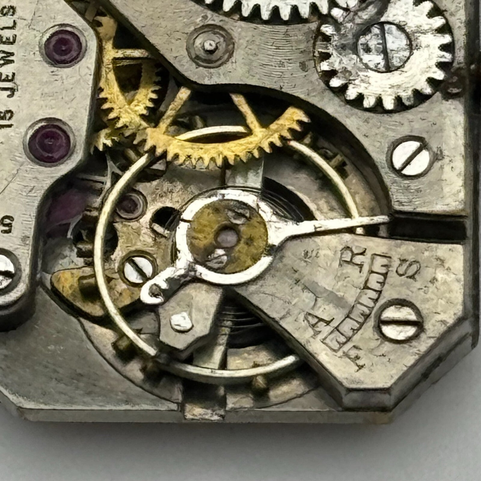 20.5mm Running Rotary Maximus Cal 54 Tank Watch Movement Manual Wind PARTS