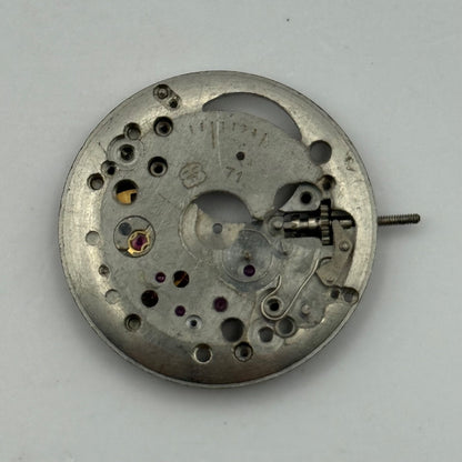 FHF 71 Watch Movement Manual Wind Vintage Swiss Incomplete Parts Repair 25.9mm