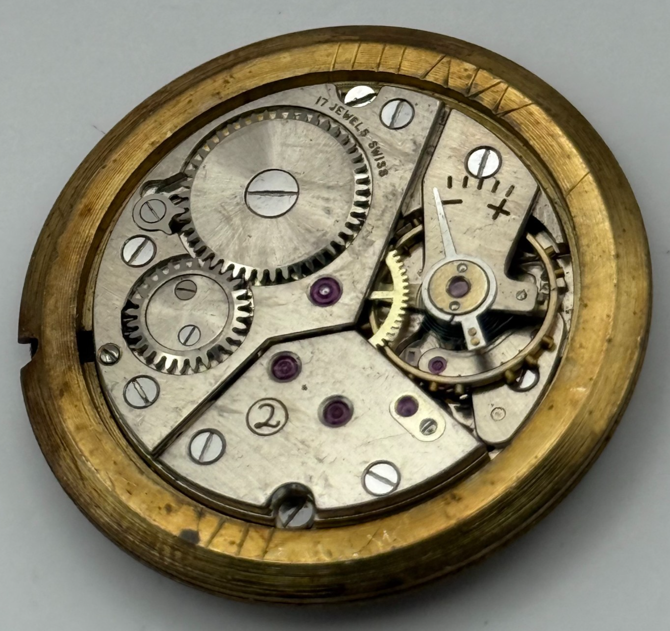 Majex Peseux 320 Watch Movement Manual Wind Vintage Swiss Parts Repair 30.9mm