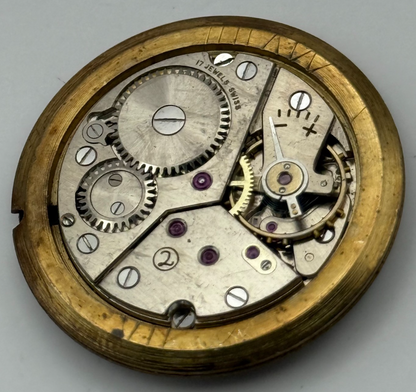 Majex Peseux 320 Watch Movement Manual Wind Vintage Swiss Parts Repair 30.9mm