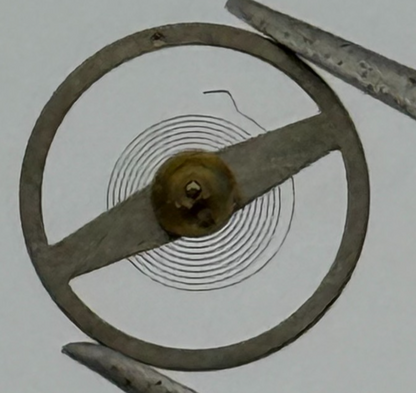 Ebosa 52 Balance Wheel Complete And Spring  5¼’’’ 130 Watch Movement Parts NOS