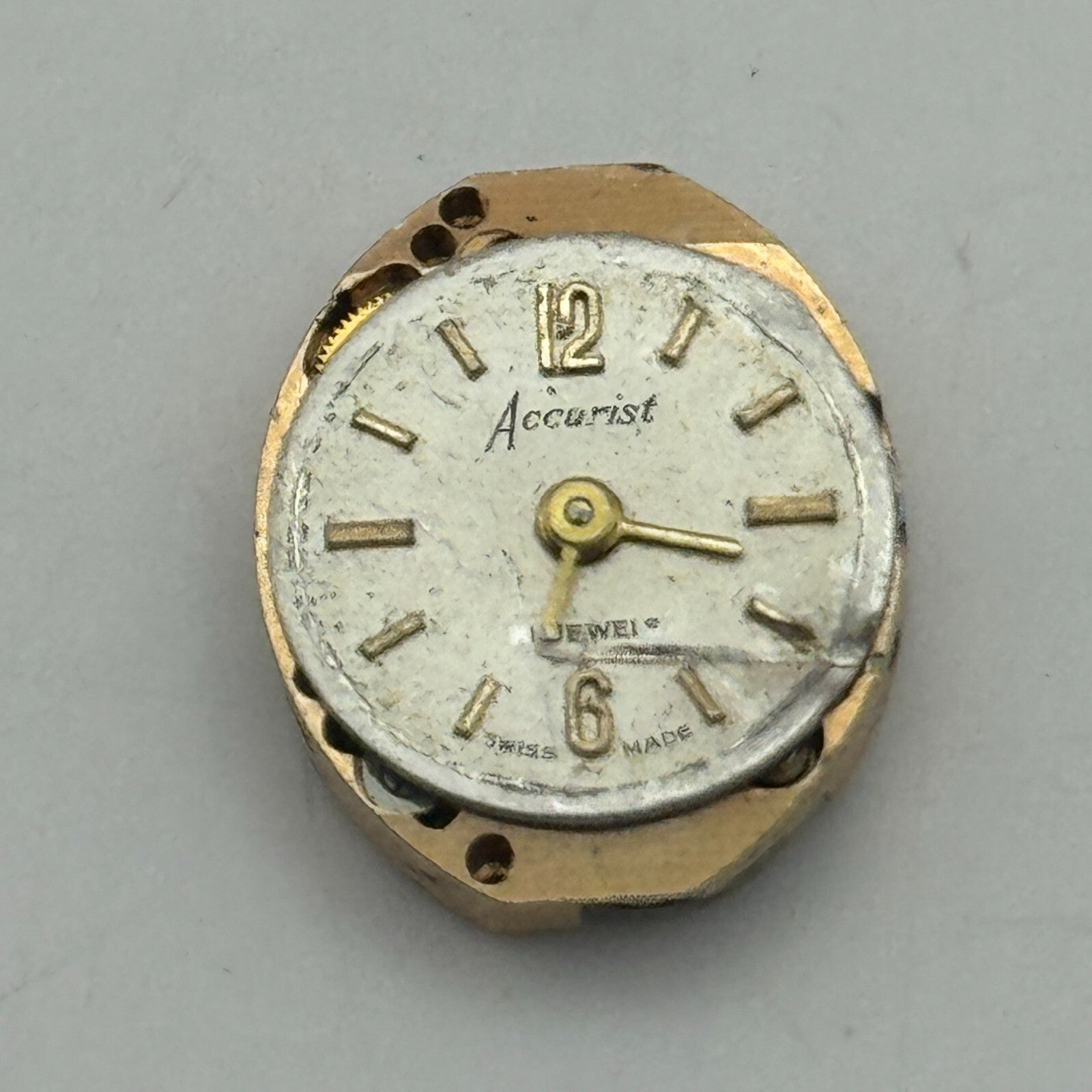 12.9mm Ladies Accurist ETA 2485 Manual Wind Watch Movement Swiss Vintage PARTS