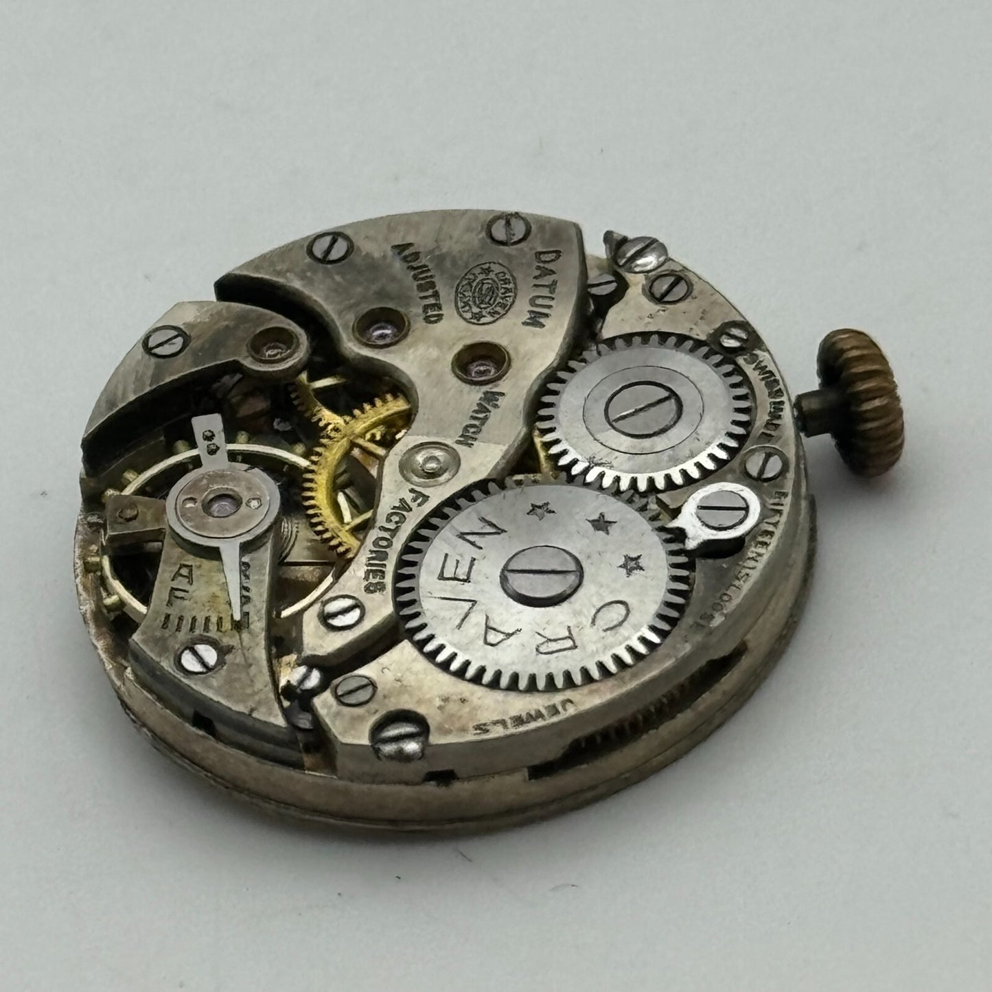 23.6mm Running Craven High Grade 15 Loose Trench Watch Movement Manual Wind PART