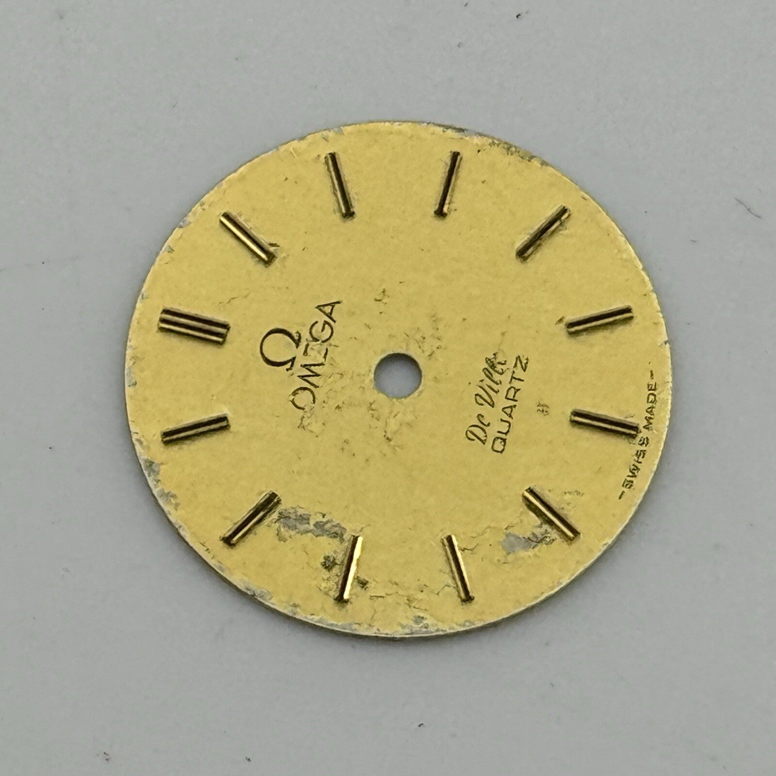 17.9mm Circular Omega De Ville Quartz Ladies Wristwatch Dial Spares Parts Swiss