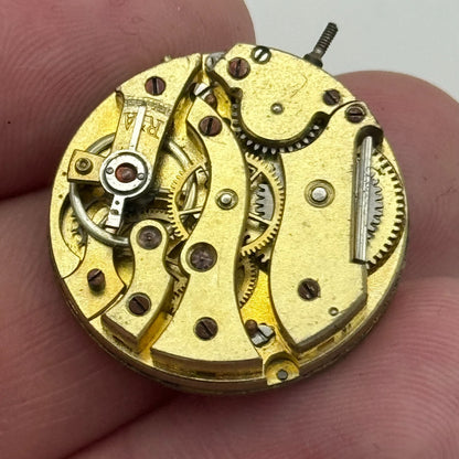 24.1mm Unidentified High Grade Manual Wind Watch Movement Vintage PARTS REPAIR