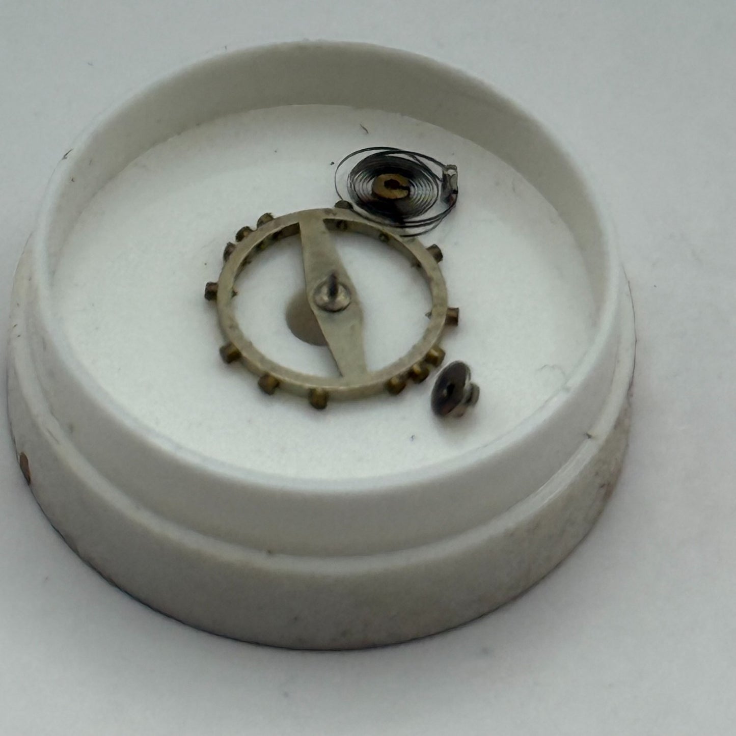ETA 761 Balance Complete 5 1/4''' Renata 145 M Watch Movement Parts DAMAGED
