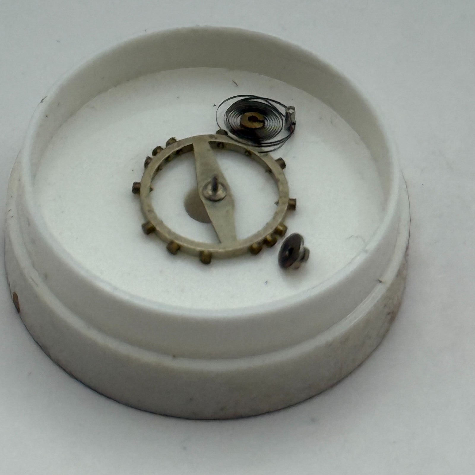 ETA 761 Balance Complete 5 1/4''' Renata 145 M Watch Movement Parts DAMAGED