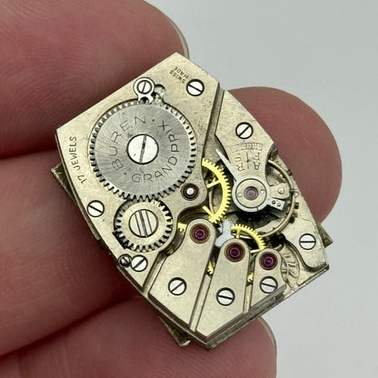 20mm Buren Grand Prix Cal 14 Tank Tonneau Manual Wind Swiss Watch Movement PARTS