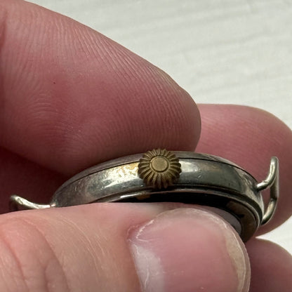 26mm Vintage Medana Trench Style Partial Swiss Manual Wind Watch PARTS / REPAIR