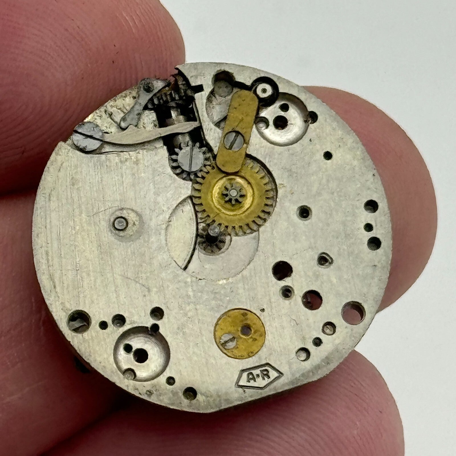 23.8mm Enicar AR Balance Intact Manual Wind 15 Jewels Watch Movement PARTS SPARE