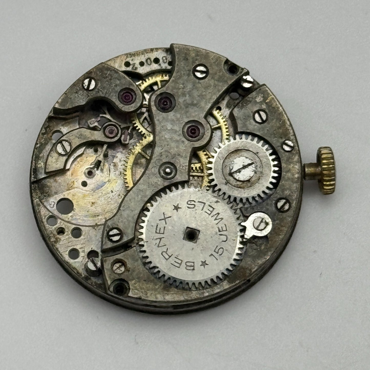 27.1mm Men's Bernex FHF 15 Jewels Trench Watch Movement Manual Wind Swiss PARTS