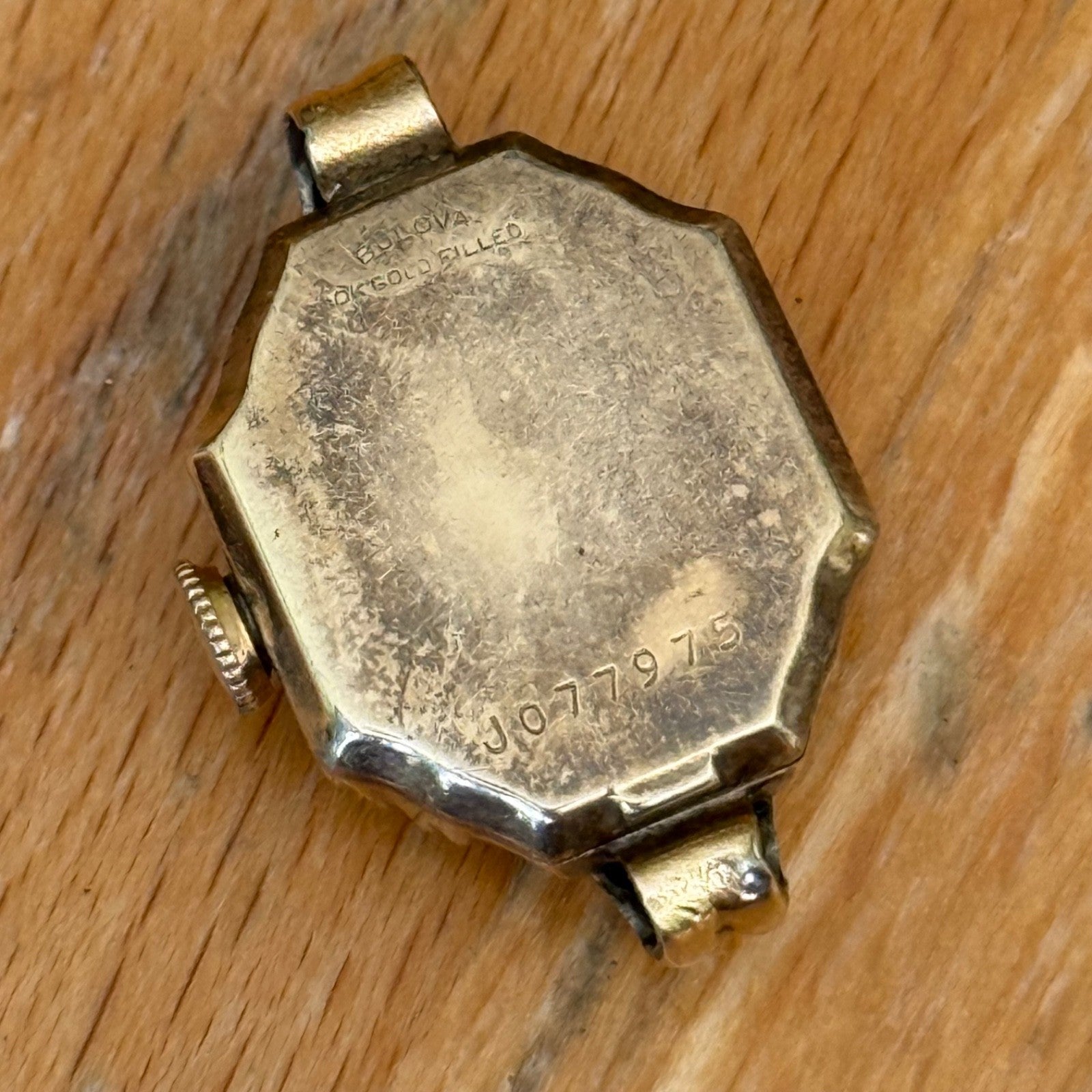 16mm Vintage Bulova 6BA Swiss 10k Gold Filled Manual Ladies Wind Watch PARTS