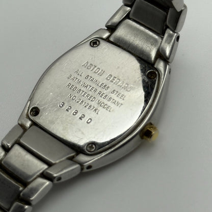 Aston Gerard Ladies Quartz Watch Date Dial Two Tone Bracelet 26mm PARTS REPAIR