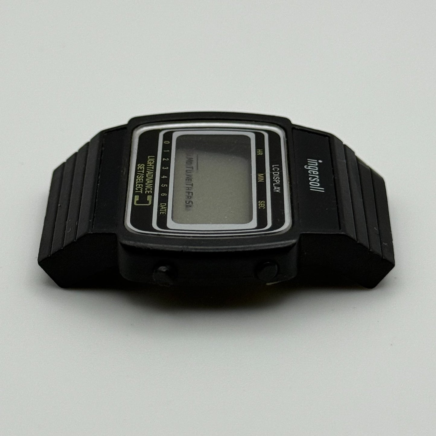 Ingersoll Unisex Retro Quartz Watch LC Display Black 35mm PARTS REPAIR