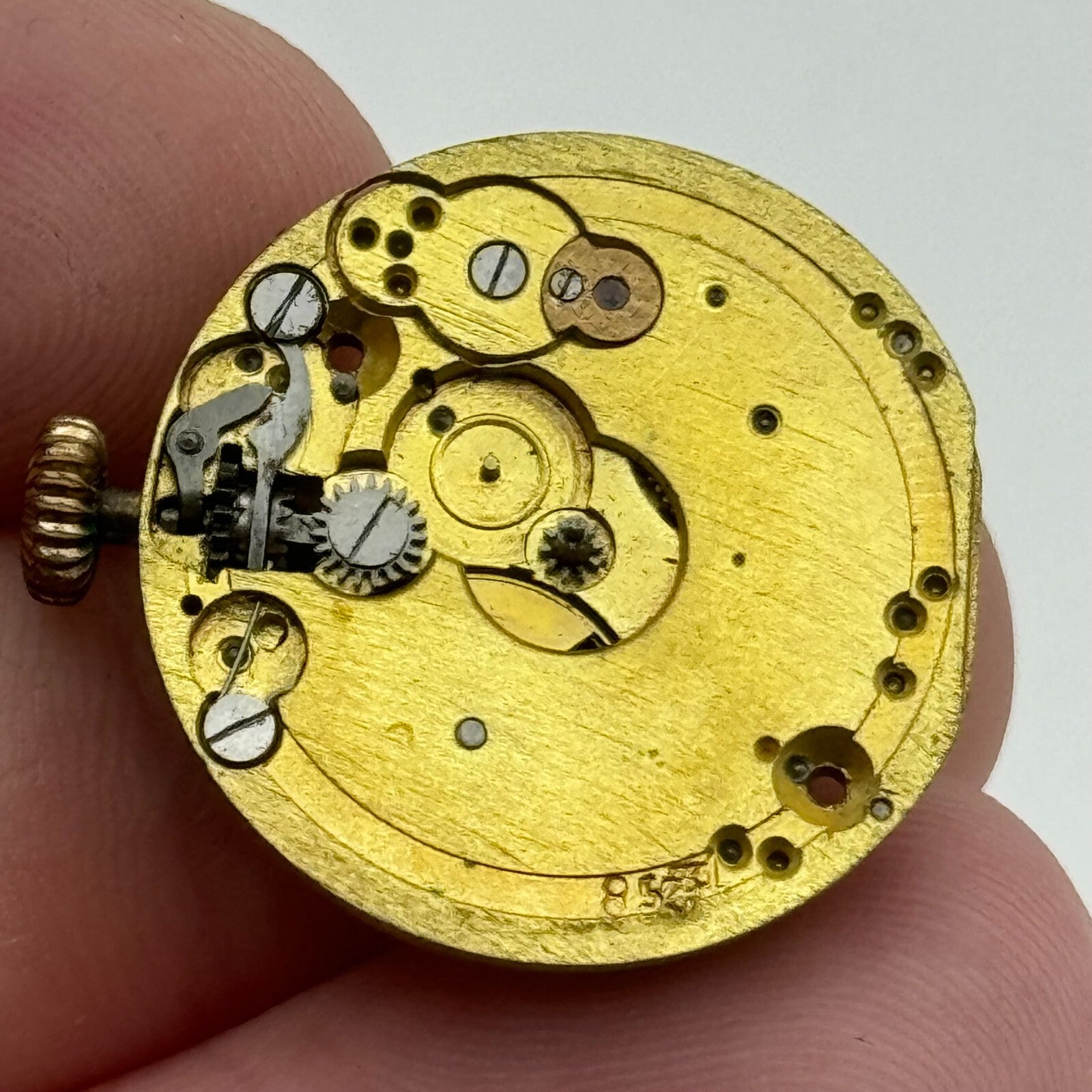 23.6mm Rare Antique Enicar Trench Watch Movement Manual Wind Swiss Vintage PARTS