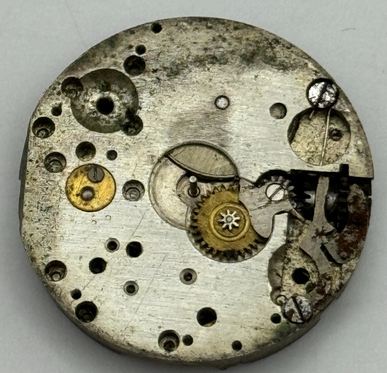 23.6mm Unidentified Swiss Made Vintage Manual Wind Watch Movement PARTS SPARES