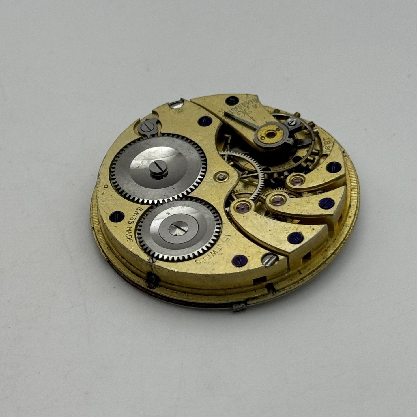 39.4mm Longines 18.80 High Grade Swiss Hunter Pocket Watch Movement PARTS