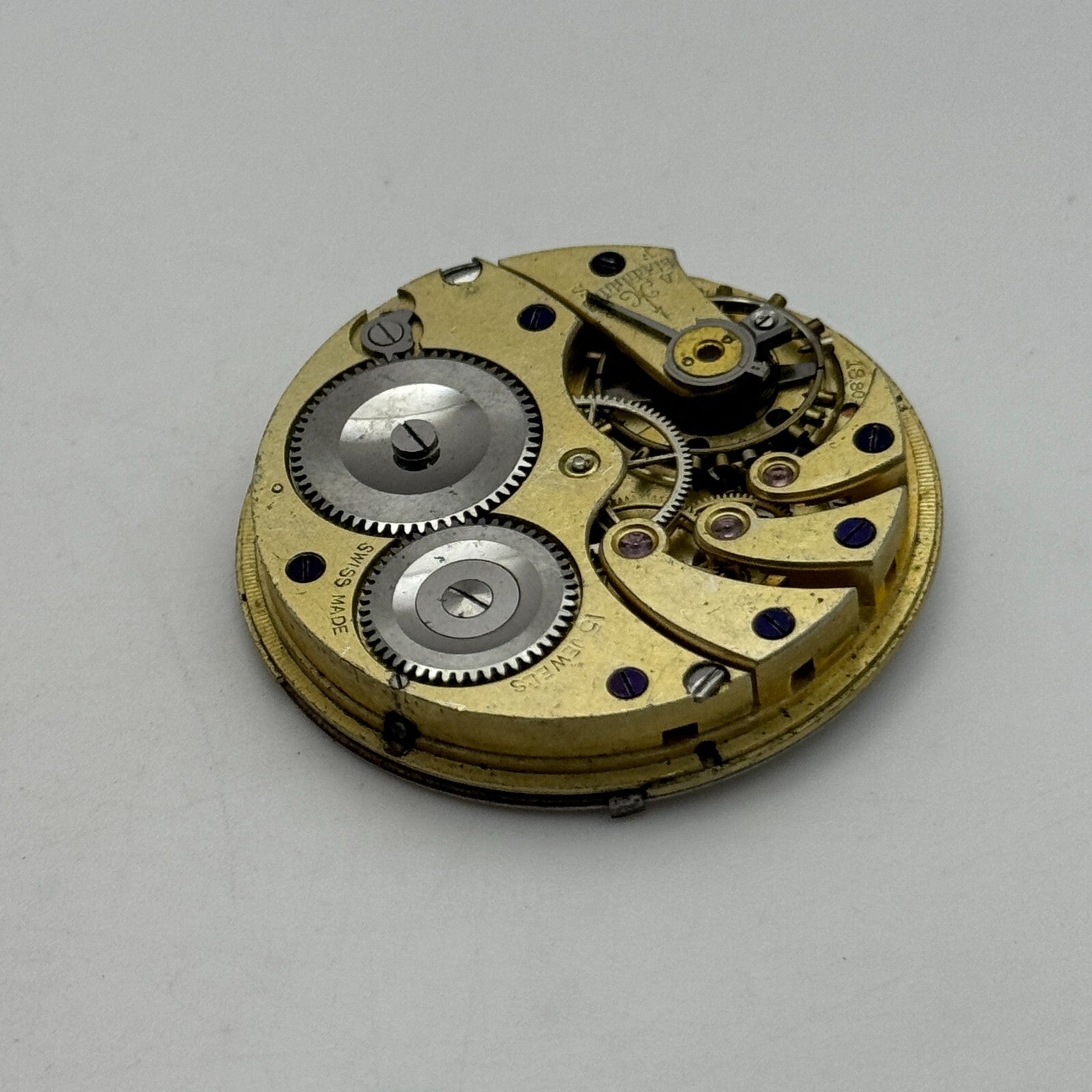 39.4mm Longines 18.80 High Grade Swiss Hunter Pocket Watch Movement PARTS