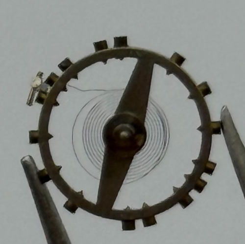 FEF 270 Balance Wheel Complete And Spring 5¼''' 173 M Watch Movement Parts 