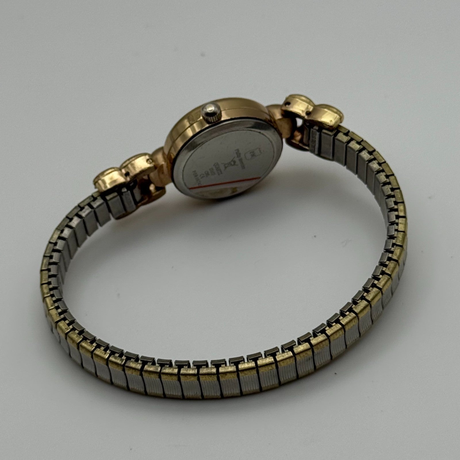 21mm Working Ladies Two Tone Philip Mercier S565S Quartz Watch Expandable Strap