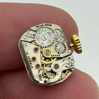 11.7mm Running Ladies Cyma 15 Jewels Manual Wind Watch Movement Dial Hands PARTS