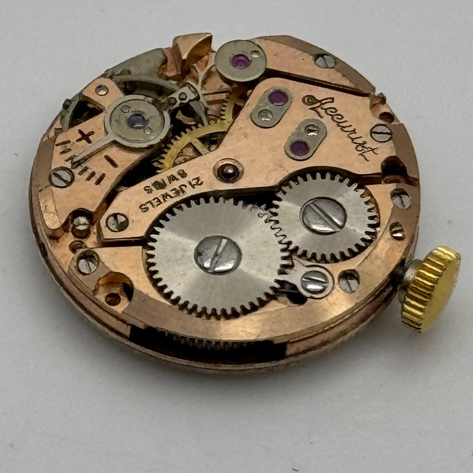 19.7mm Accurist AS A Schild 1156 Manual Wind 21 Jewel Watch Movement PARTS SPARE