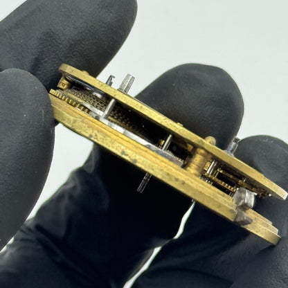 Fusee Pocket Watch Movement Antique English Key Wound Parts Repair Spares 46.9mm