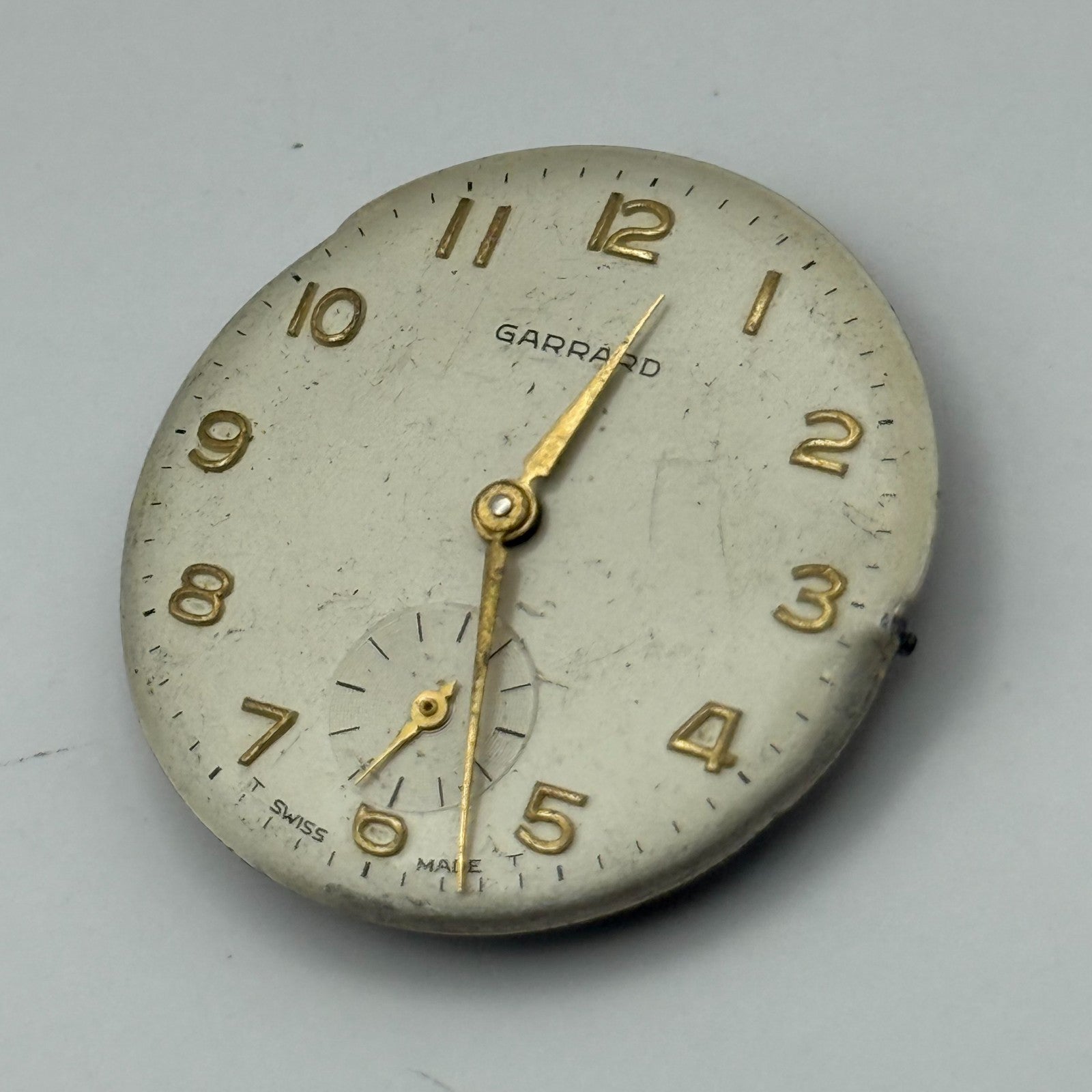 ETA 1120 Watch Movement Garrard Manual Wind Vintage Swiss Parts Repair 26.5mm