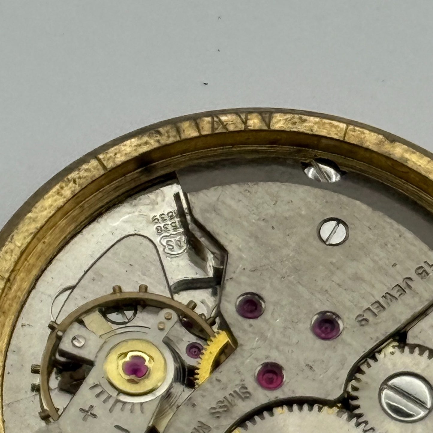 Avia AS 1538 1539 Watch Movement Running Manual Wind Vintage Parts Repair 31mm