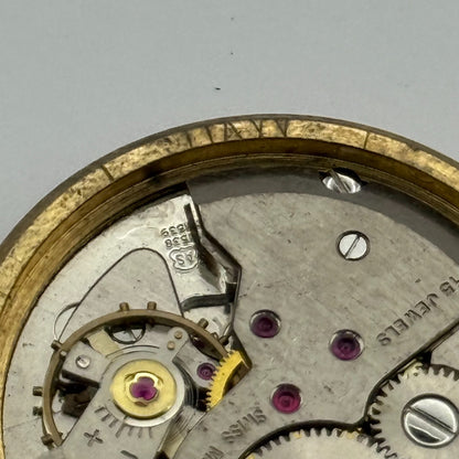 Avia AS 1538 1539 Watch Movement Running Manual Wind Vintage Parts Repair 31mm
