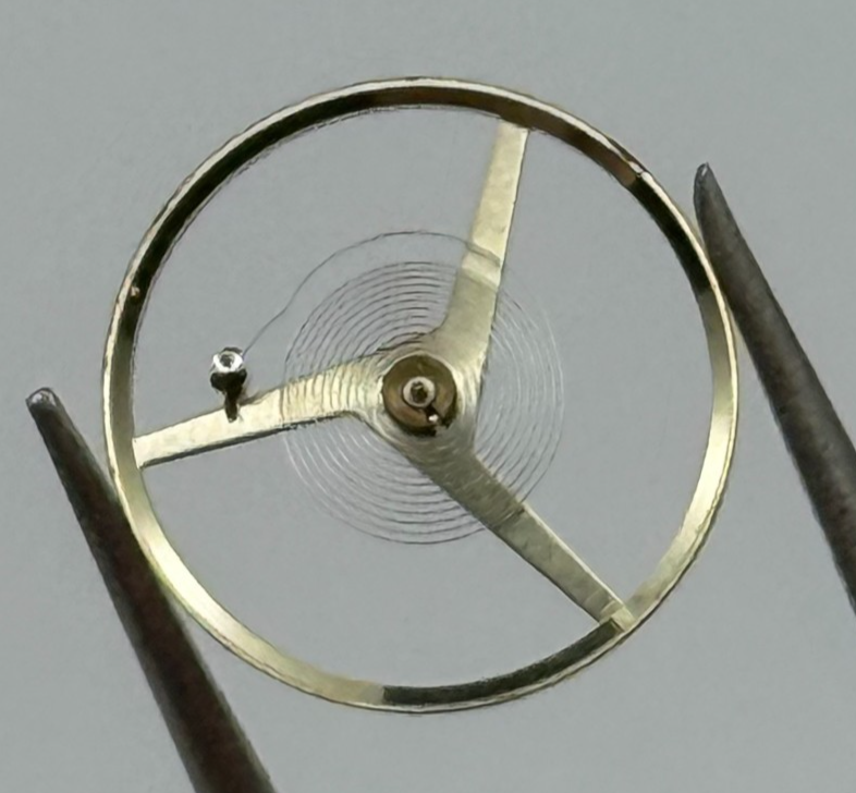 Felsa 4000 4010 Balance Wheel Complete And Spring 1435 M Watch Movement Parts 