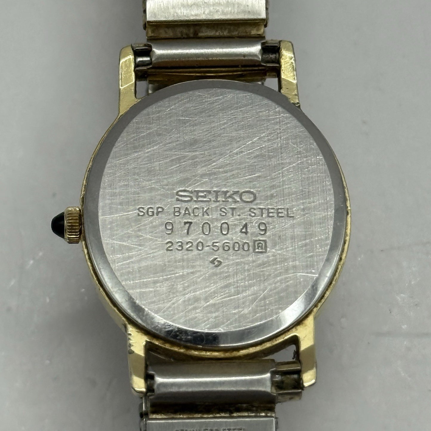 21mm Working Vintage Ladies Seiko 2320-5600 Expandable Strap Japan Quartz Watch