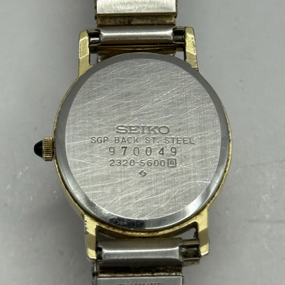 21mm Working Vintage Ladies Seiko 2320-5600 Expandable Strap Japan Quartz Watch