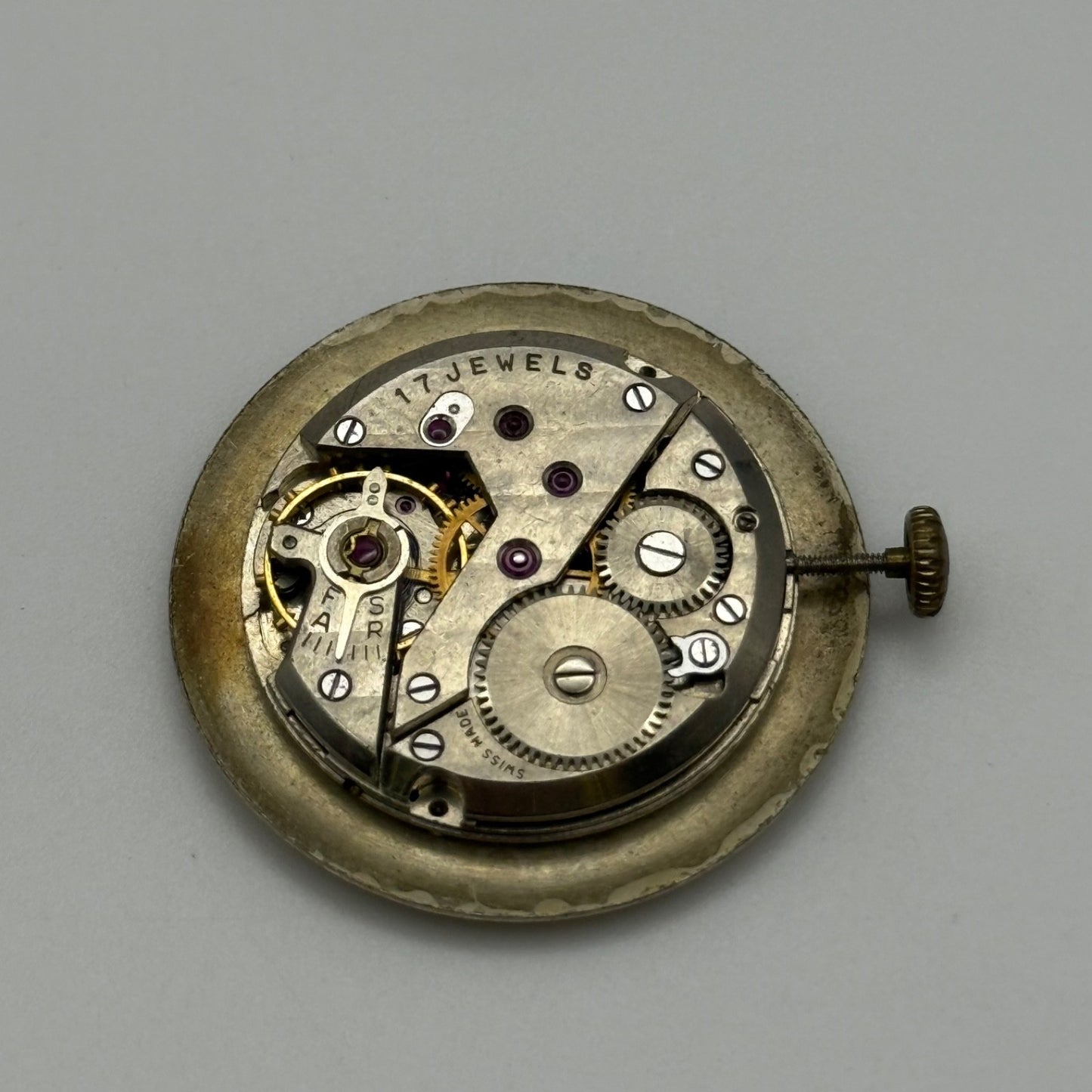 Goldsmiths ETA 900 Watch Movement Manual Wind Vintage Swiss Parts Repair 23.6mm