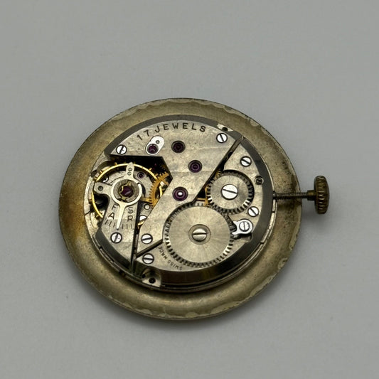 Goldsmiths ETA 900 Watch Movement Manual Wind Vintage Swiss Parts Repair 23.6mm