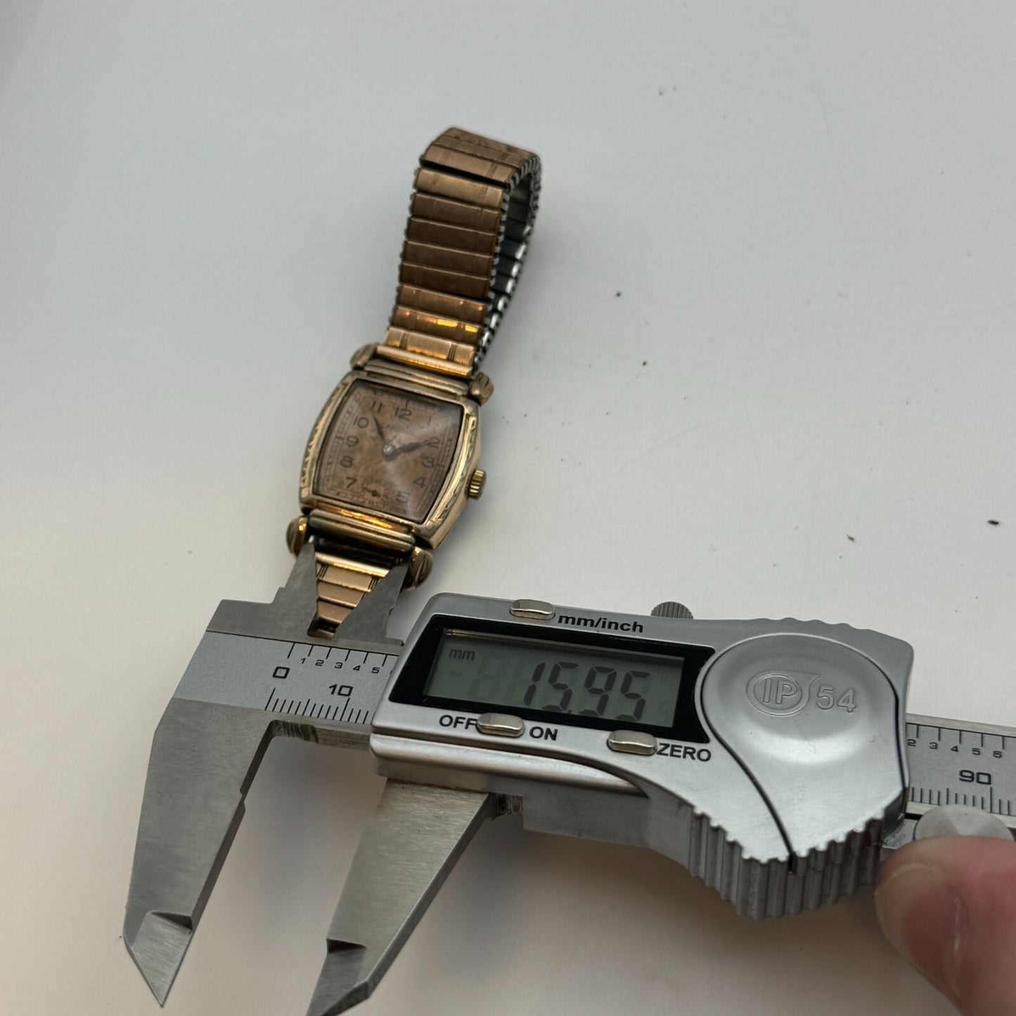 26mm Vintage Cardinal Swiss 15 Jewels Rolled Gold Manual Wind Watch PARTS REPAIR