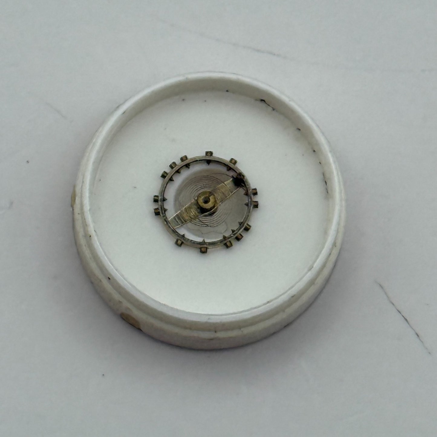AM 115 Balance Wheel Complete And Spring 5 1/4’’’ Renata Watch Movement Parts