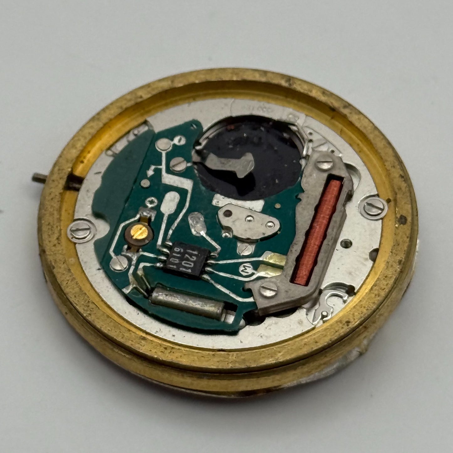 ETA 555.115 Quartz Watch Movement Garrard Date Vintage Swiss Parts Repair 31.5mm