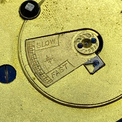 44.6mm Antique Key Wound Reversing Pinion Pocket Watch Movement PARTS REPAIR