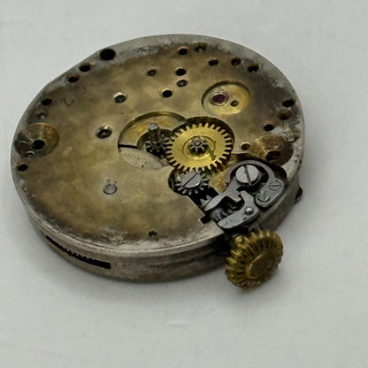 21.9mm Vintage Unidentified High Grade Trench Watch Movement Manual Wind PARTS