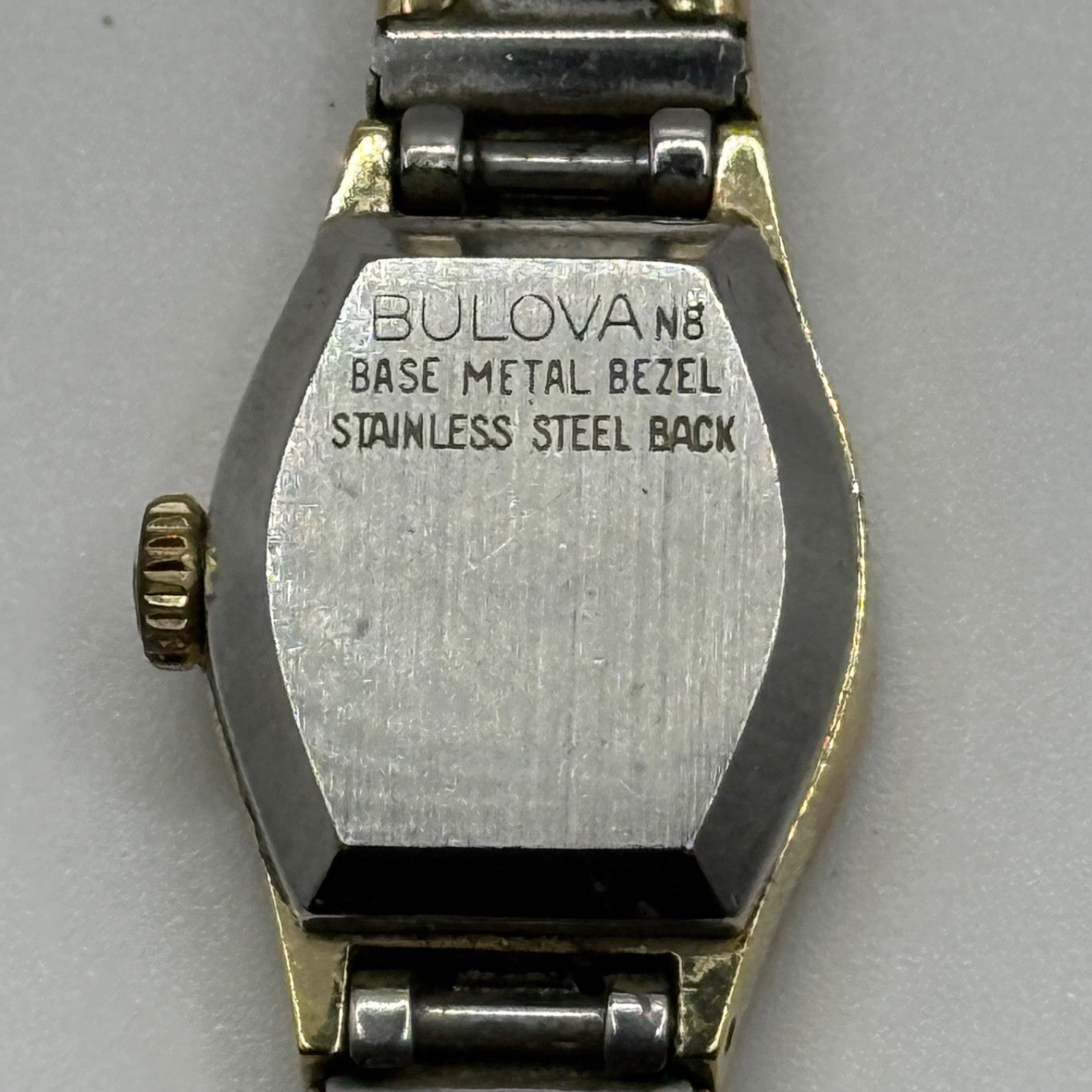 16mm Vintage Bulova Ladies Gold Plated Swiss Manual Wind Watch PARTS / REPAIR