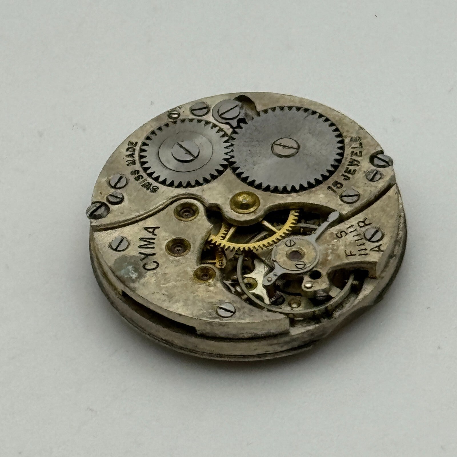 23.6mm Cyma Ref 030 Manual Wind Watch Movement Swiss Vintage PARTS SPARES