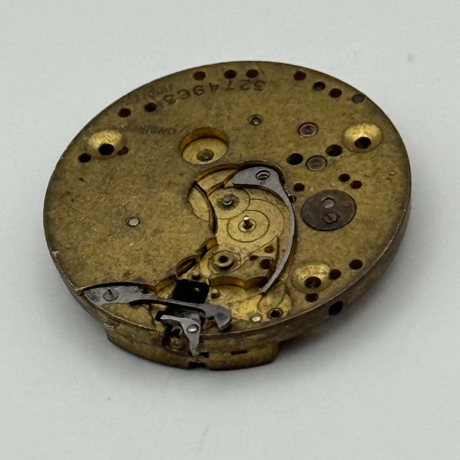 Longines 10.39 B&Co Baume Watch Movement Vintage Incomplete Parts Repair 21.6mm