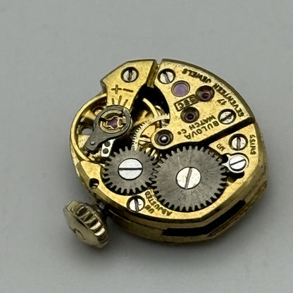 12.9mm Vintage Bulova 5BC Manual Wind Watch Movement PARTS REPAIR