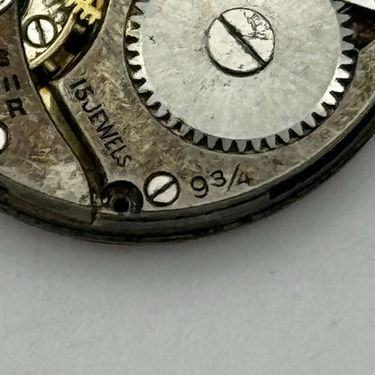 22mm Trojan 9 3/4 Swiss 15 Jewels Trench Watch Movement Manual Wind PARTS SPARES