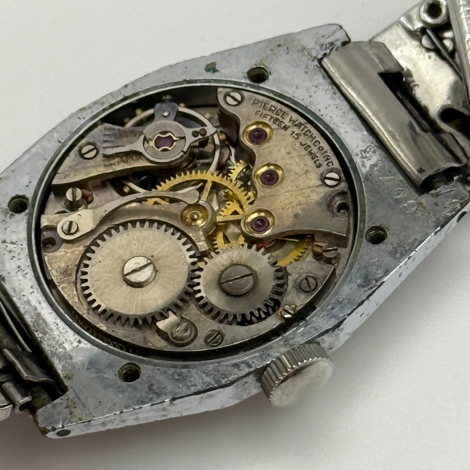 28mm Running Vintage S.G.D.G Pierce Watch Co Military Style Watch PARTS REPAIR