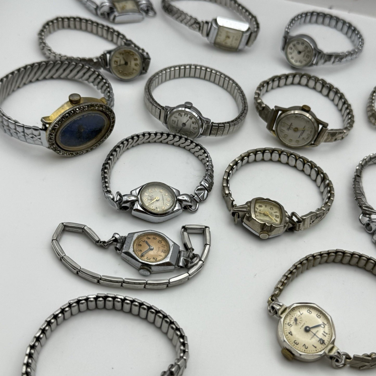 Bundle Of Ladies Vintage Manual Wind Wristwatches Joblot PARTS REPAIR SPARES