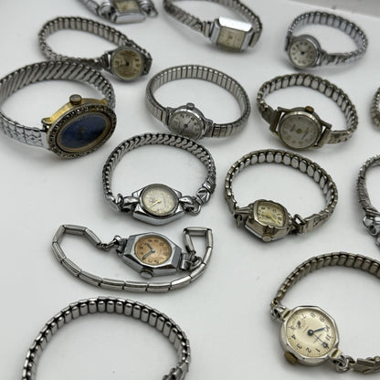 Bundle Of Ladies Vintage Manual Wind Wristwatches Joblot PARTS REPAIR SPARES
