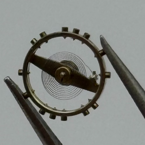 Derby 127 Balance Wheel Complete And Spring 5 1/4’’’ 103 Watch Movement Parts