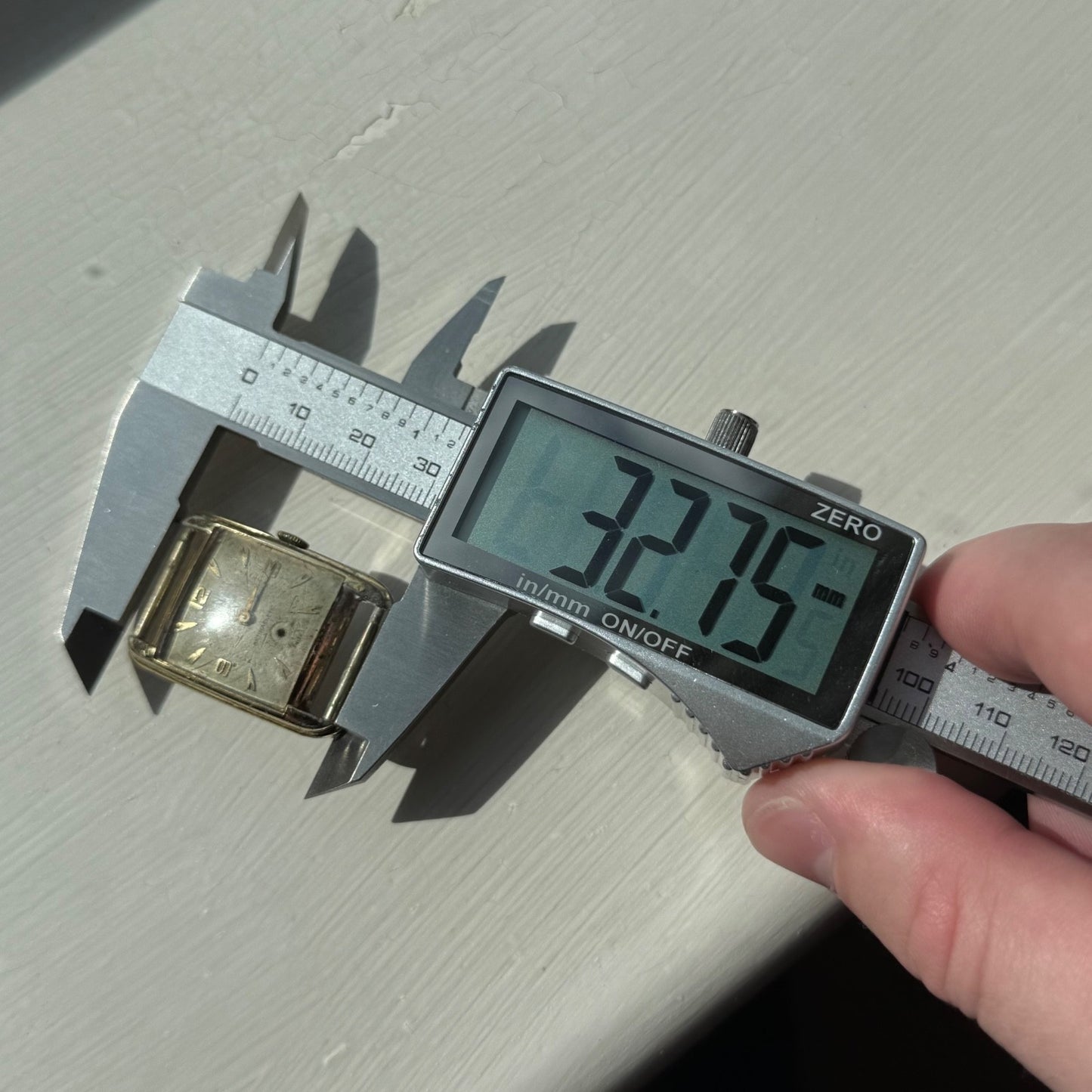 22mm Vintage 15 Jewels Antimagnetic Swiss Aluminium Manual Wind Watch For PARTS